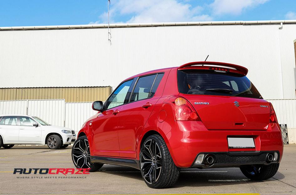 SUZUKI SWIFT KATANA GLOSS BLACK MACHINED FACE